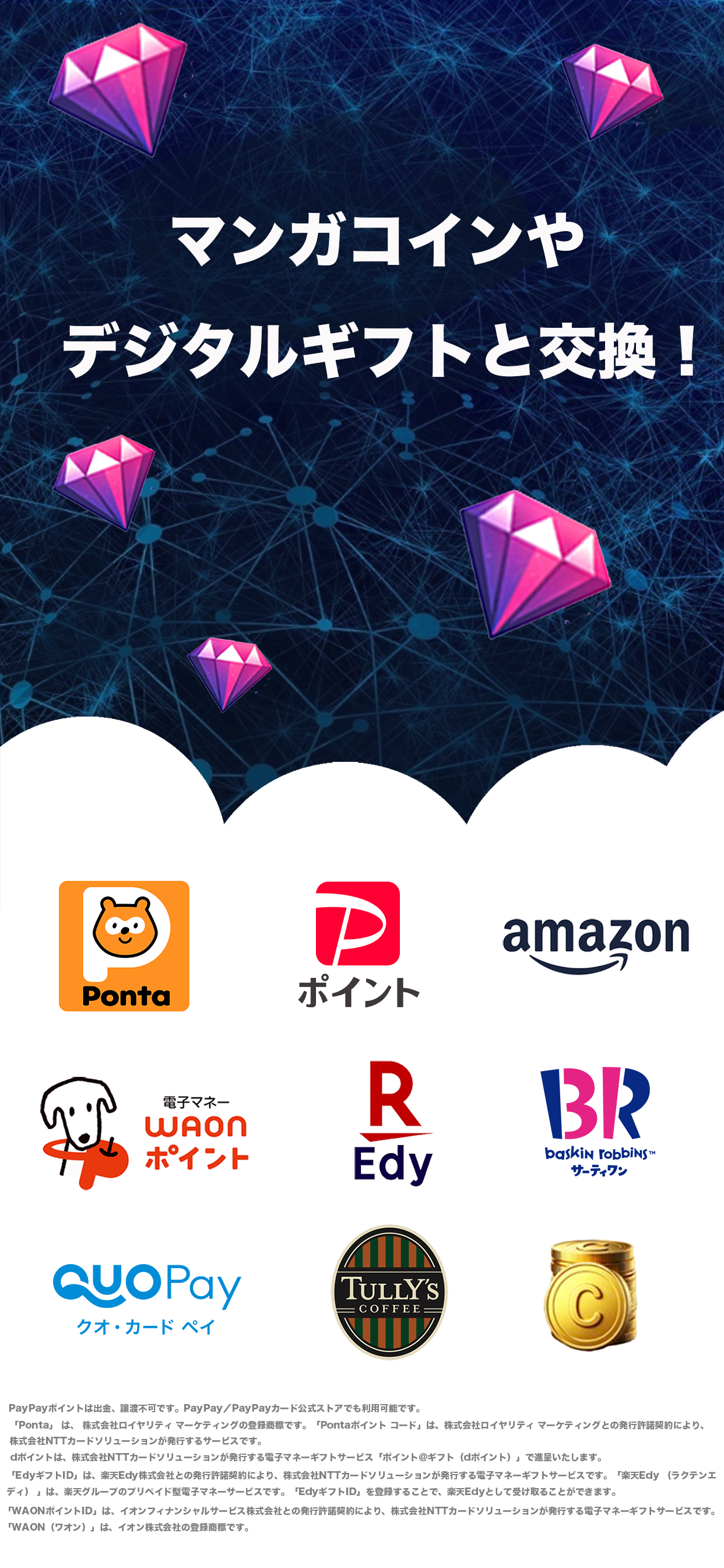 デジタルギフトと交換